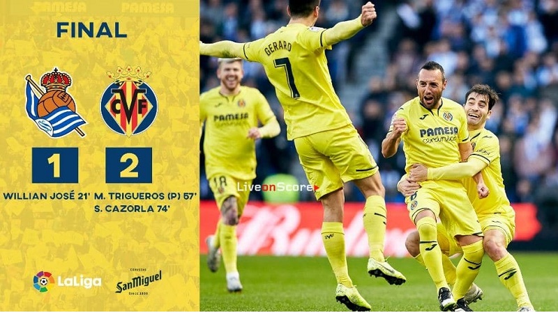 Rezultadu entre Villarreal CF vs Real Sociedad (1-2) - 14 ...