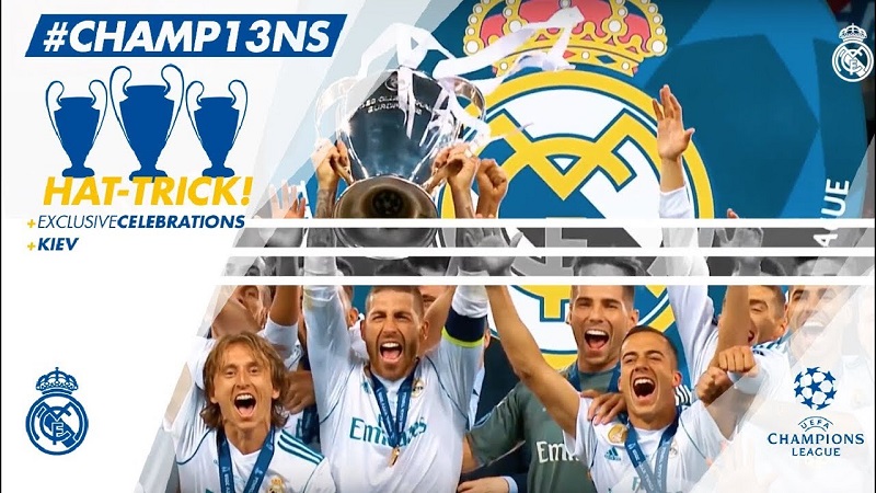 Real Madrid All Champions League 7X Wins 1998 - 2018 HD ...